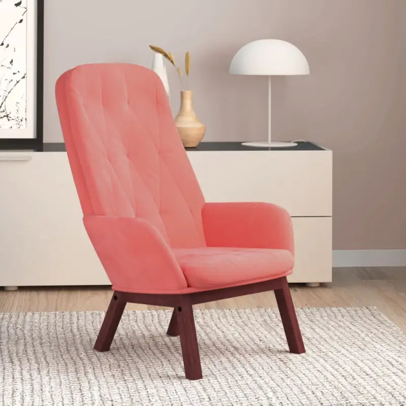 Stijlvolle relaxstoel voor comfortabel werken en ontspannen - Roze / 1 / Zonder voetensteun - Fauteuils & Relaxfauteuils