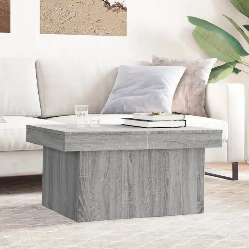 Stijlvolle salontafel van bewerkt hout voor een elegante woonkamer - Grijs sonoma / 1 / 100 cm - Salontafels