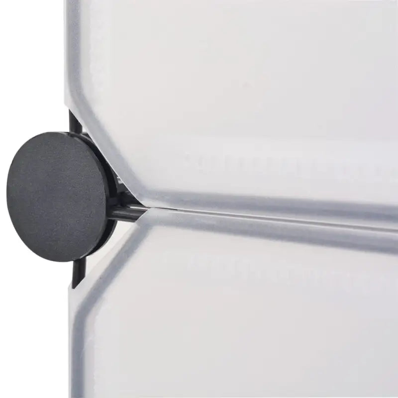 Stijlvolle schoenenkast met kunststof panelen en stalen frames - Wit / 1 - Schoenenrekken