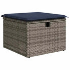 Stijlvolle tuinset met waterdichte tas en grijs gepoedercoat staal - Grijs / met opbergruimte - Tuinsets