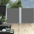 Stijlvolle zijluifel voor privacy en bescherming op je terras - Antraciet / 160 x 600 cm / 1 - Parasols en zonneschermen