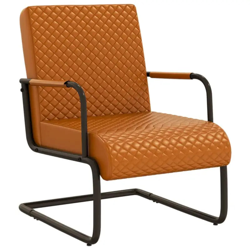 Stoel met Industrieel Design en Metalen Frame - Bruin / 1 - Fauteuils & Relaxfauteuils