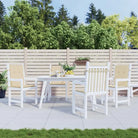 Stoelkussens in oxford stof voor een frisse uitstraling en oorspronkelijke vorm - Beige / 100 x 50 x 3 cm / 4
