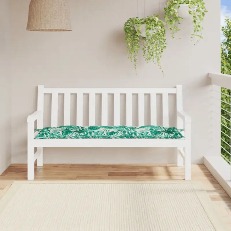 Stoelkussens met frisse uitstraling en duurzame oxford stof - Bladontwerp / 150 x 50 x 7 cm / 1 - Stoelkussens
