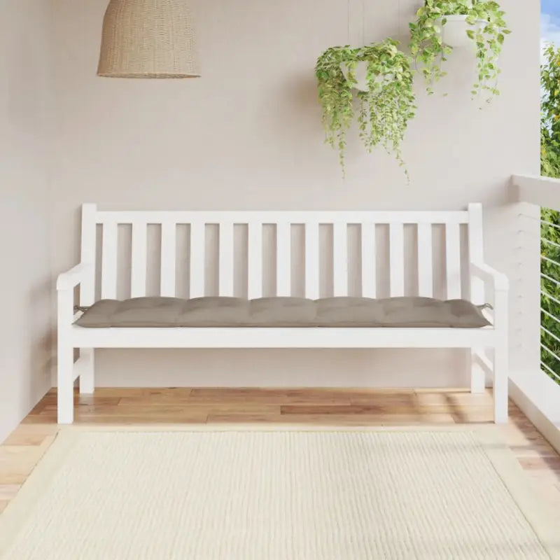 Stoelkussens met frisse uitstraling en duurzame oxford stof - Taupe / 180 x 50 x 7 cm / 1 - Stoelkussens