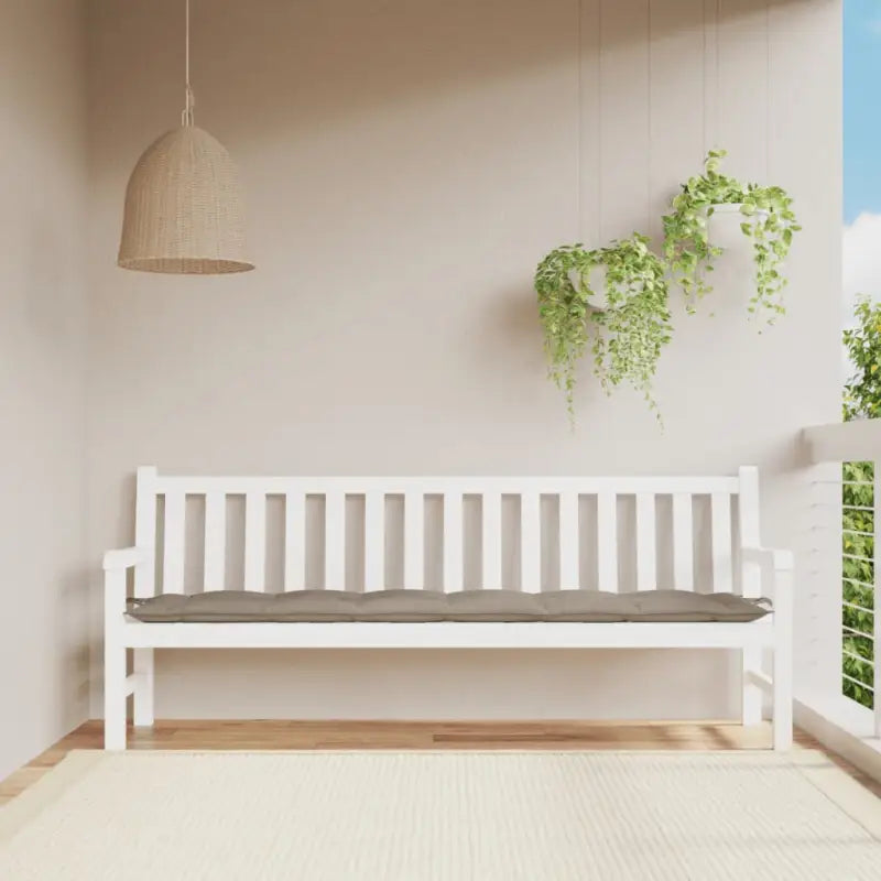 Stoelkussens met frisse uitstraling en duurzame oxford stof - Taupe / 200 x 50 x 7 cm / 1 - Stoelkussens