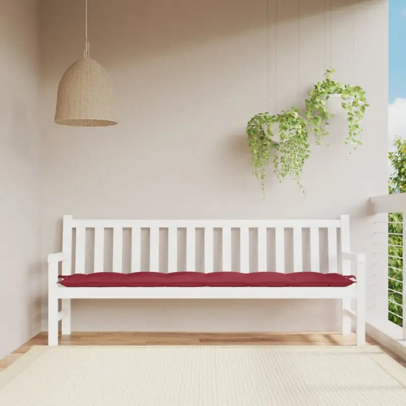 Stoelkussens met frisse uitstraling en duurzame oxford stof - Wijnrood / 200 x 50 x 7 cm / 1 - Stoelkussens