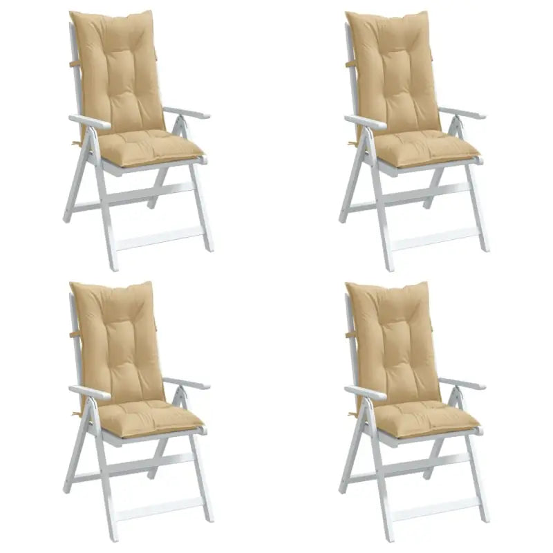 Stoelkussens met hoge rug voor een frisse uitstraling en oorspronkelijke vorm - antraciet mix / 120 x 50 x 4 cm / 2