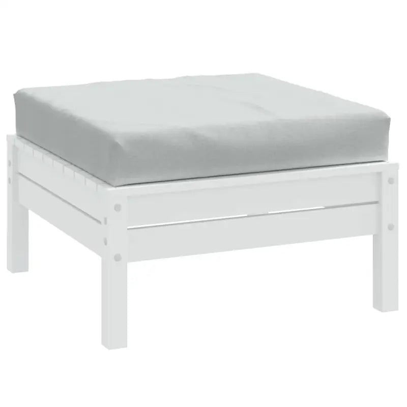 Stoelkussens met holle vezel voor een frisse uitstraling in je buitenruimte - Lichtgrijs / 1 / Voetensteun