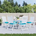 Stoelkussens van Oxford stof voor een frisse uitstraling en behoud van oorspronkelijke vorm - Turquoise / 50 x 50 x 7