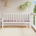 Stoelkussens van oxford stof voor een frisse uitstraling in je tuin - Rood ruitpatroon / 200 x 50 x 3 cm / 1