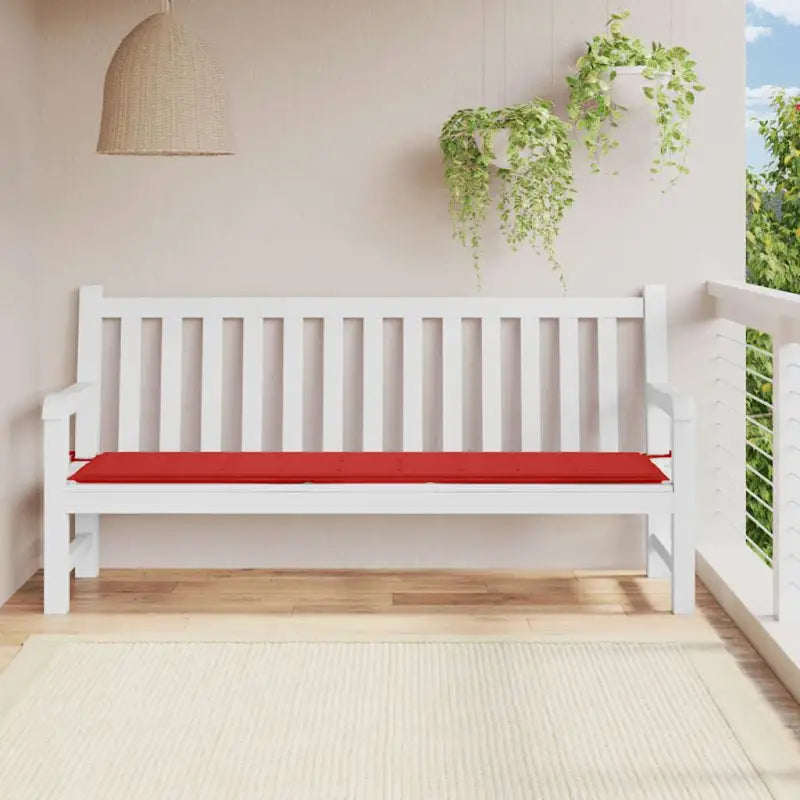 Stoelkussens van oxford stof voor een frisse uitstraling in je tuin - Rood / 200 x 50 x 3 cm / 1 - Stoelkussens