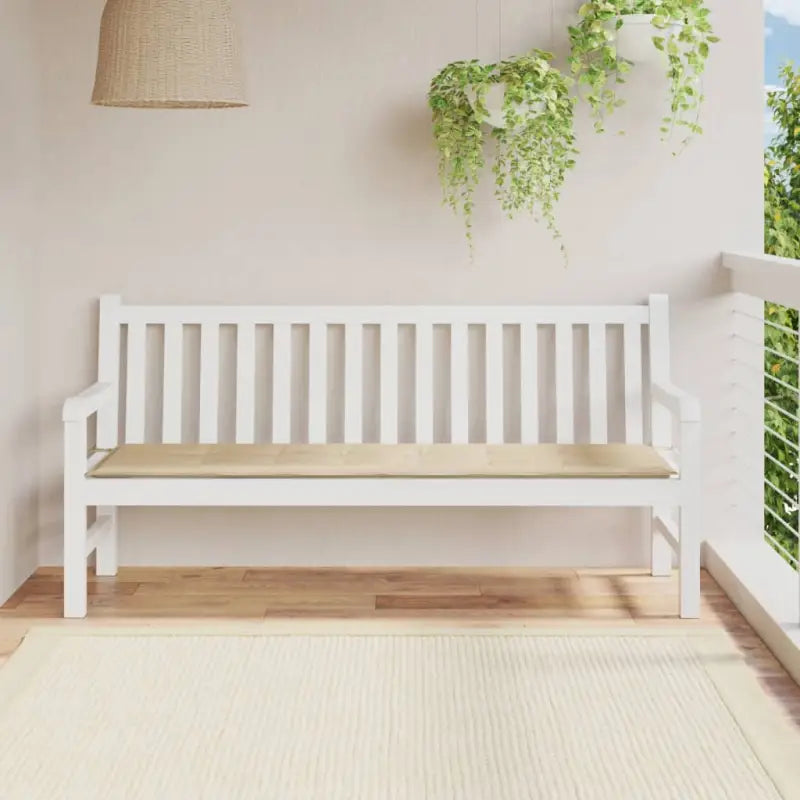 Stoelkussens van oxford stof voor een frisse uitstraling in je tuin - Beige / 180 x 50 x 3 cm / 1 - Stoelkussens