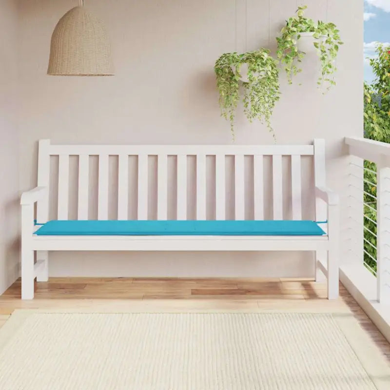 Stoelkussens van oxford stof voor een frisse uitstraling in je tuin - Turquoise / 200 x 50 x 3 cm / 1 - Stoelkussens