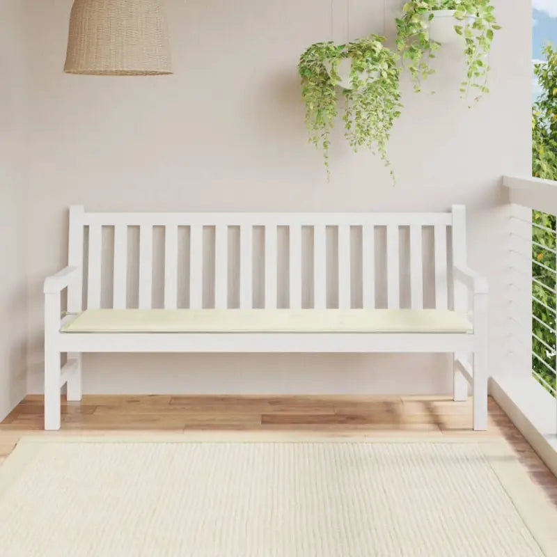 Stoelkussens van oxford stof voor een frisse uitstraling in je tuin - crème / 180 x 50 x 3 cm / 1 - Stoelkussens