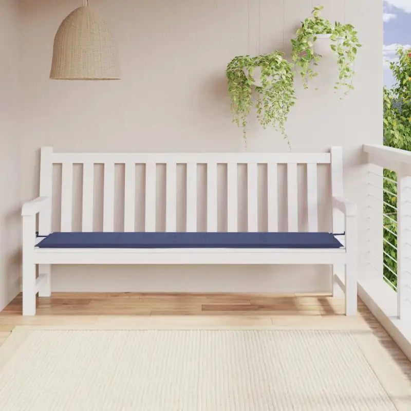 Stoelkussens van oxford stof voor een frisse uitstraling in je tuin - Marineblauw / 200 x 50 x 3 cm / 1 - Stoelkussens