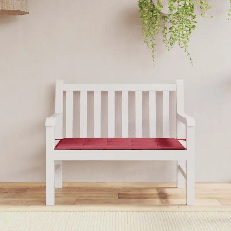 Stoelkussens van oxford stof voor een frisse uitstraling in je tuin - Wijnrood / 120 x 50 x 3 cm / 1 - Stoelkussens