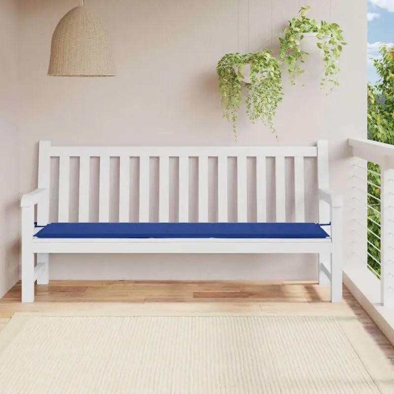 Stoelkussens van oxford stof voor een frisse uitstraling in je tuin - koningsblauw / 200 x 50 x 3 cm / 1 - Stoelkussens