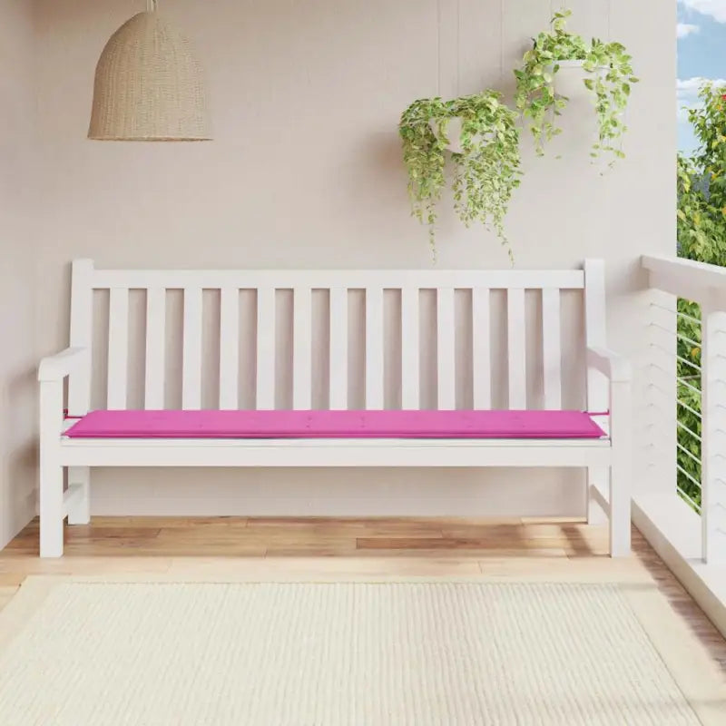Stoelkussens van oxford stof voor een frisse uitstraling in je tuin - Roze / 200 x 50 x 3 cm / 1 - Stoelkussens