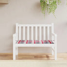 Stoelkussens van oxford stof voor een frisse uitstraling in je tuin - Rood ruitpatroon / 100 x 50 x 3 cm / 1