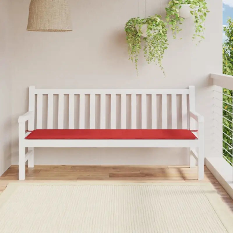 Stoelkussens van oxford stof voor een frisse uitstraling in je tuin - Rood / 180 x 50 x 3 cm / 1 - Stoelkussens