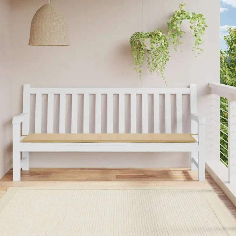 Stoelkussens van oxford stof voor een frisse uitstraling in je tuin - Beige / 200 x 50 x 3 cm / 1 - Stoelkussens