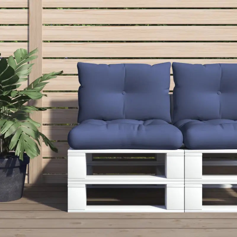 Stoelkussens van oxford stof voor een frisse uitstraling met holle vezel - Marineblauw / 2 - Stoelkussens