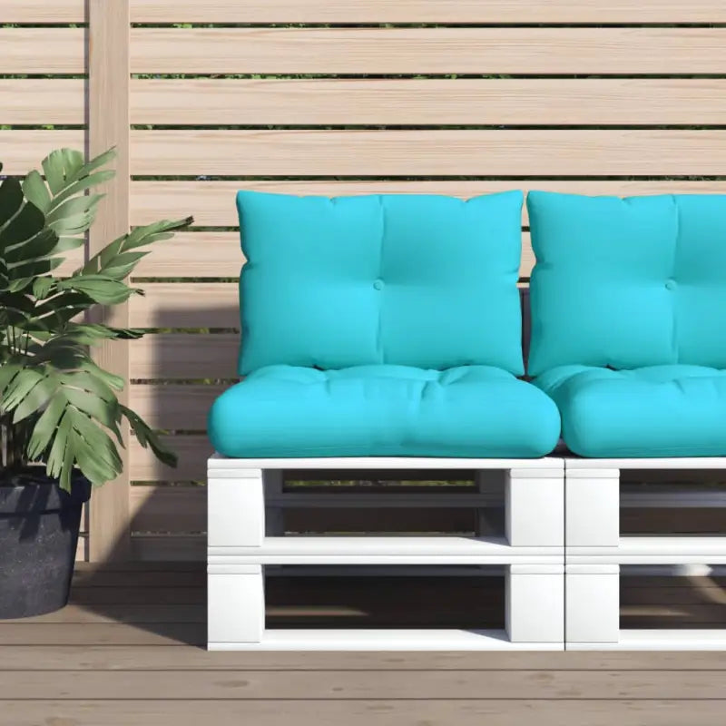Stoelkussens van oxford stof voor een frisse uitstraling met holle vezel - Turquoise / 2 - Stoelkussens