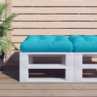 Stoelkussens van oxford stof voor een frisse uitstraling met holle vezel - Turquoise / 1 - Stoelkussens
