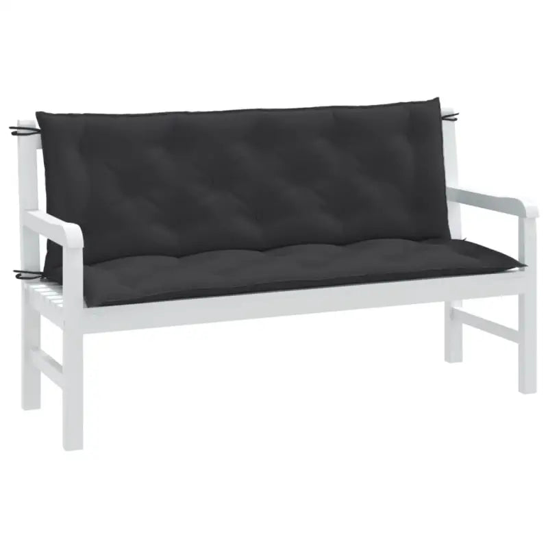 Stoelkussens voor een frisse uitstraling en behoud van oorspronkelijke vorm - antraciet mix / 150 x 50 x 7 cm / 1