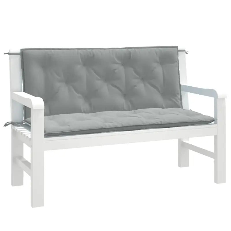 Stoelkussens voor een frisse uitstraling en behoud van oorspronkelijke vorm - lichtgrijs mix / 120 x 50 x 7 cm / 1