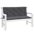 Stoelkussens voor een frisse uitstraling en behoud van oorspronkelijke vorm - antraciet mix / 120 x 50 x 7 cm / 1