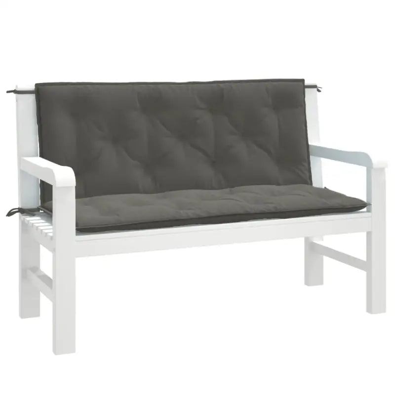 Stoelkussens voor een frisse uitstraling en behoud van oorspronkelijke vorm - donkergrijs mix / 120 x 50 x 7 cm / 1