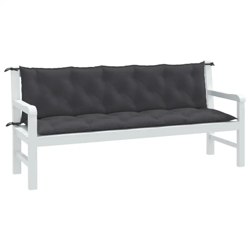 Stoelkussens voor een frisse uitstraling en behoud van oorspronkelijke vorm - antraciet mix / 180 x 50 x 7 cm / 1