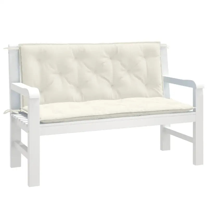 Stoelkussens voor een frisse uitstraling en behoud van oorspronkelijke vorm - crème mix / 120 x 50 x 7 cm / 1