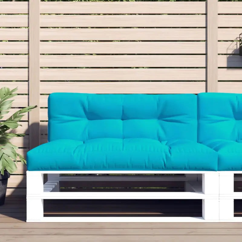 Stoelkussens voor een frisse uitstraling en behouden oorspronkelijke vorm - Turquoise / 120 x 80 x 12 cm / 1