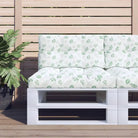 Stoelkussens voor een frisse uitstraling en behouden oorspronkelijke vorm - Wit en groen / 70 x 70 x 12 cm / 1