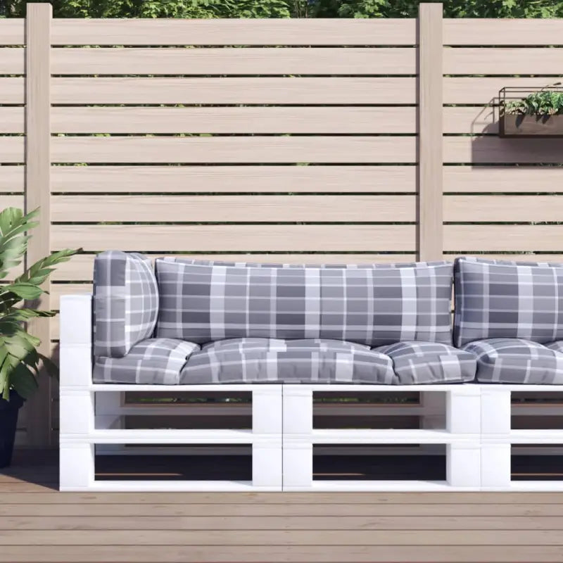 Stoelkussens voor een frisse uitstraling en oorspronkelijke vorm - grey check / 3 - Stoelkussens