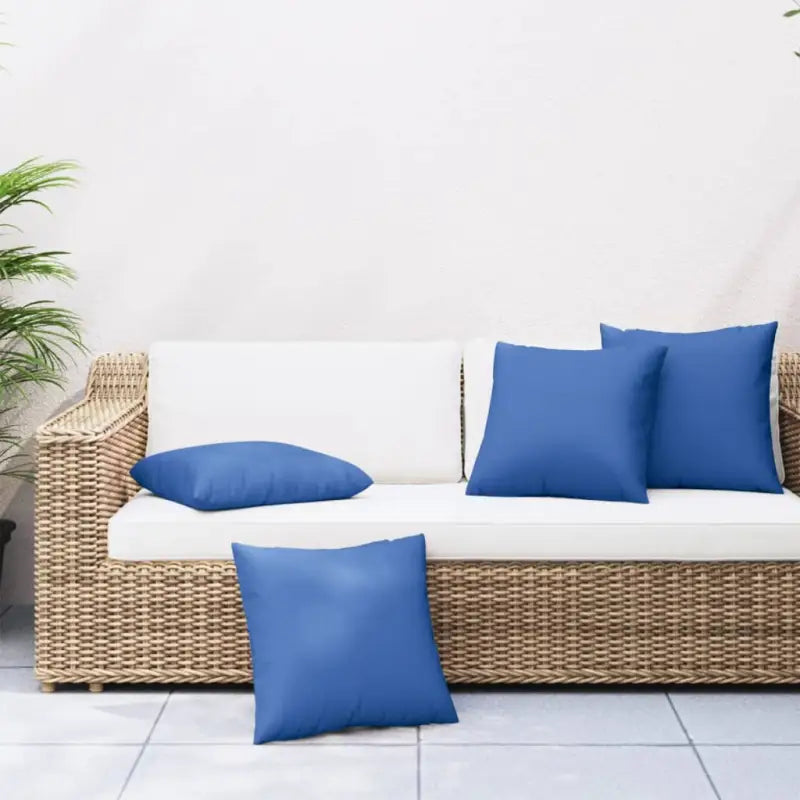 Stoelkussens voor frisse uitstraling en behoud van oorspronkelijke vorm - koningsblauw / 60 x 60 cm / 4 - Stoelkussens