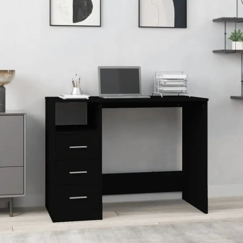 Strak bureaublad met lades van bewerkt hout voor moderne kamers - Bureaus