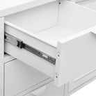 Strak dressoir met gehard glas en verstelbare schappen - Dressoirs & buffetkasten