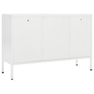 Strak dressoir met gehard glas en verstelbare schappen - Dressoirs & buffetkasten