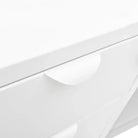 Strak dressoir met gehard glas en verstelbare schappen - Dressoirs & buffetkasten