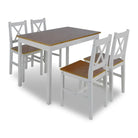 Strakke 5-delige Eetkamerset voor een elegante eetkamer - Eetkamersets