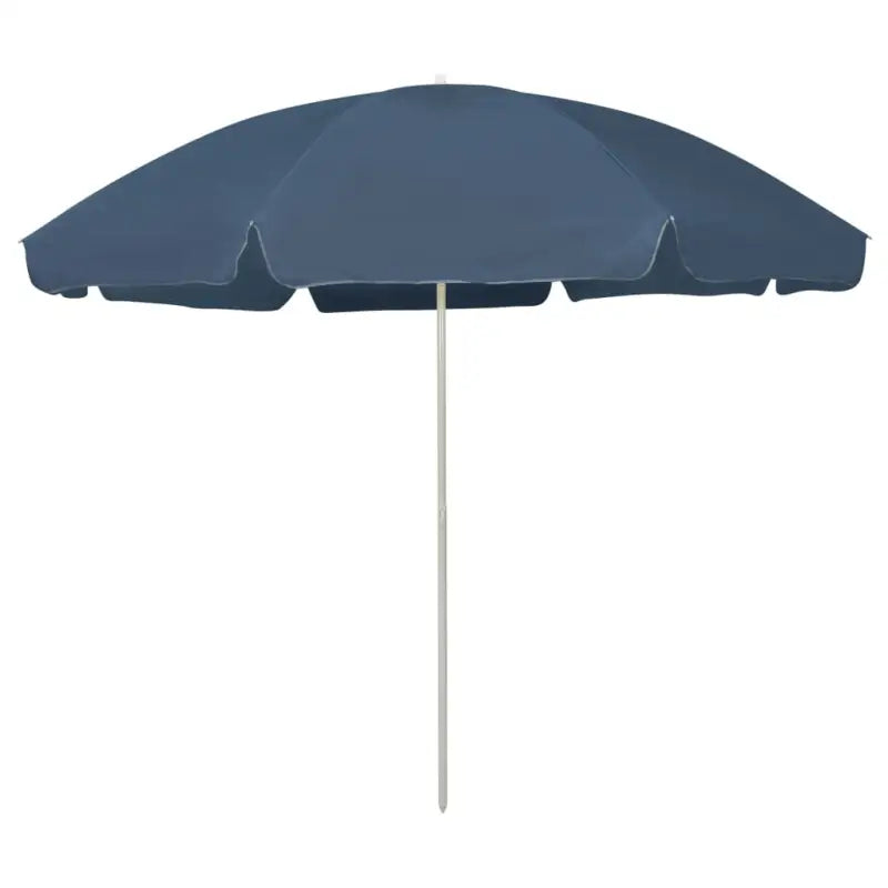 Strandparasol met UV-bescherming en stevige baleinen - Blauw / 300 cm / 1 - Parasols en zonneschermen