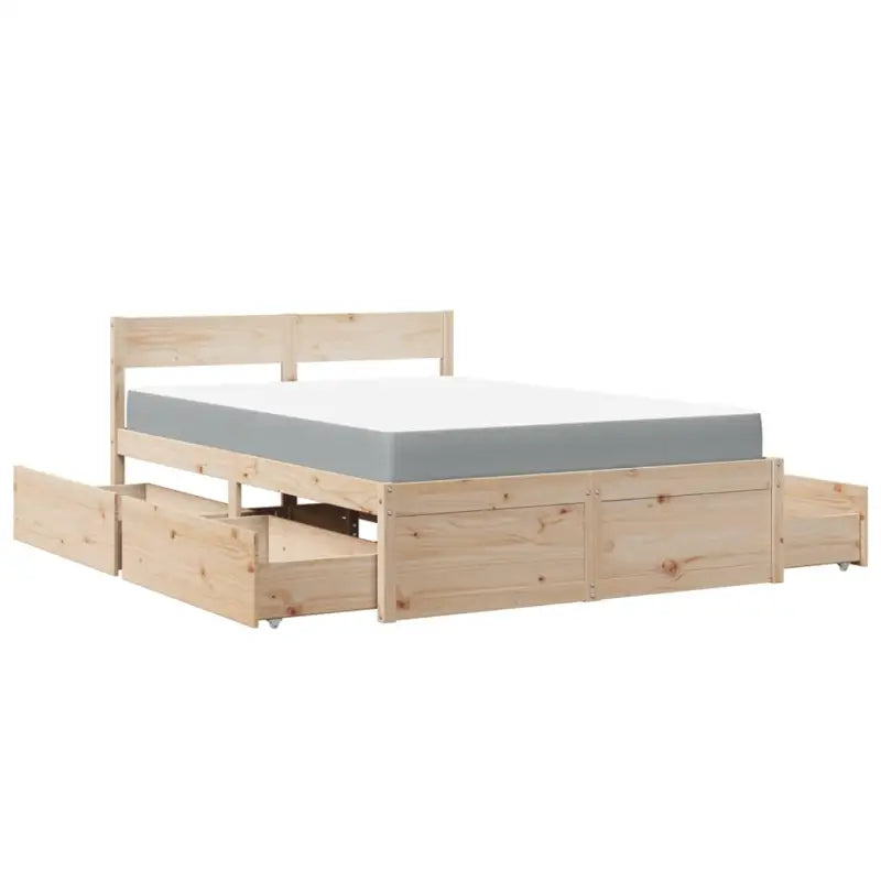 Tijdloos bedframe van massief grenenhout voor je slaapkamer - Bedden & bedframes