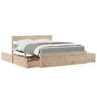 Tijdloos bedframe van massief grenenhout voor je slaapkamer - Naturel / 140 x 200 cm - Bedden & bedframes