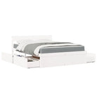 Tijdloos bedframe van massief grenenhout voor je slaapkamer - Wit / 140 x 200 cm - Bedden & bedframes