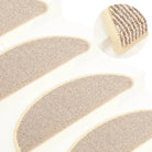 Trapmatten voor bescherming en veiligheid op de trap - Wit en bruin / 56 x 17 x 3 cm / 15 - Trapmatten
