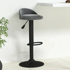 Trendy barkrukken met fluwelen bekleding en modern design - Donkergrijs / 1 - Barkrukken